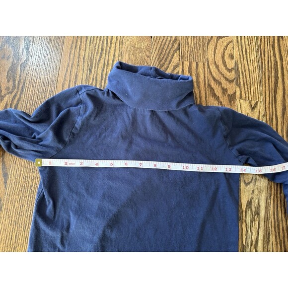 Crewcuts Kids 100% Cotton Navy Blue Long Sleeve Turtleneck Size 10 EUC - Picture 3 of 9